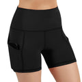 Shorts Femininos de Cintura Alta com Bolso, Estilo Levanta-Glúteos, para Yoga, Academia, Corrida, Treino, Fitness e Esportes.